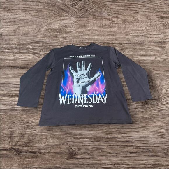 Zara Wednesday Adams Family Tee 6-7Y - Picture 2 of 3